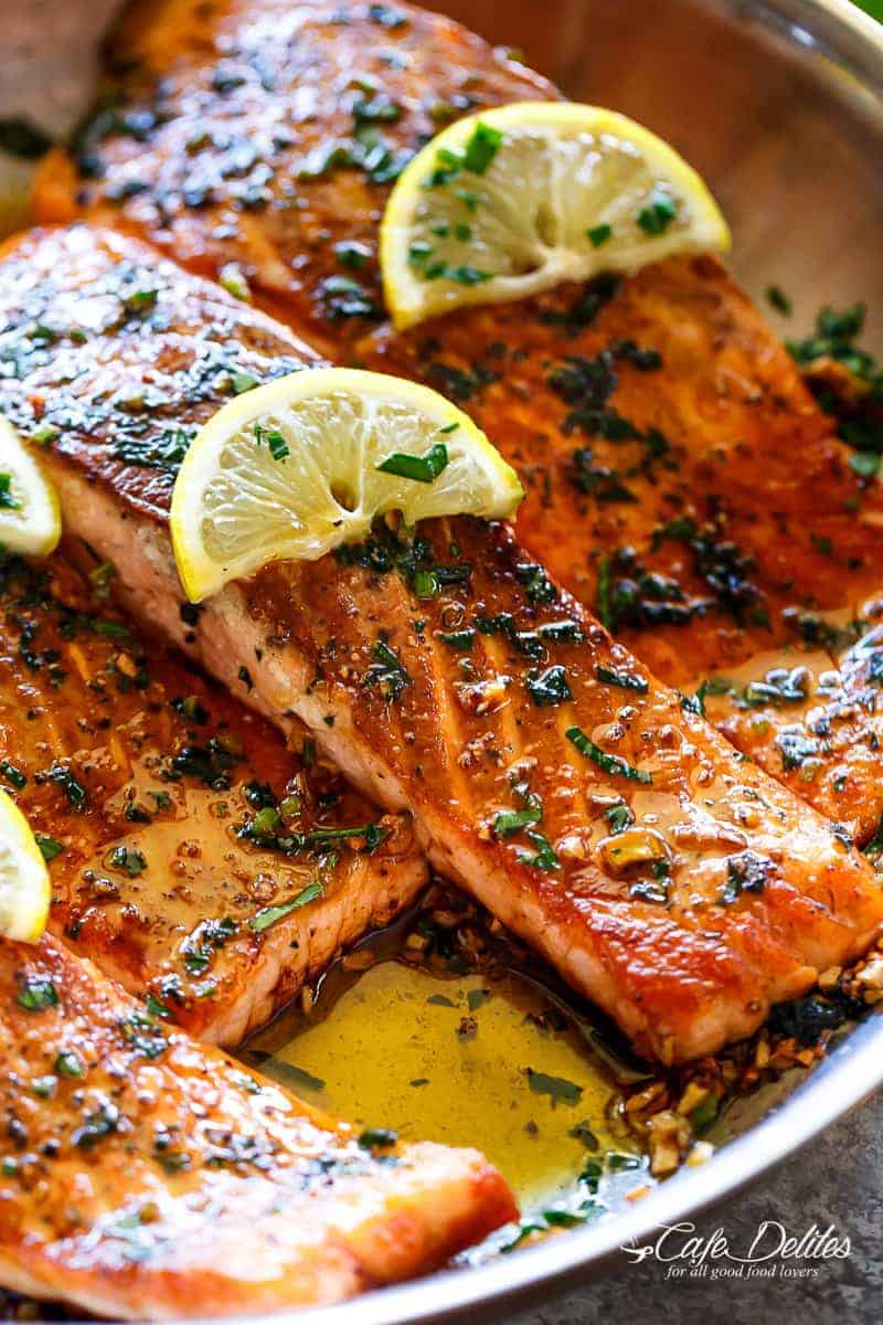 Minute Pan-Seared Salmon: Easy Lemon Butter Garlic Dill